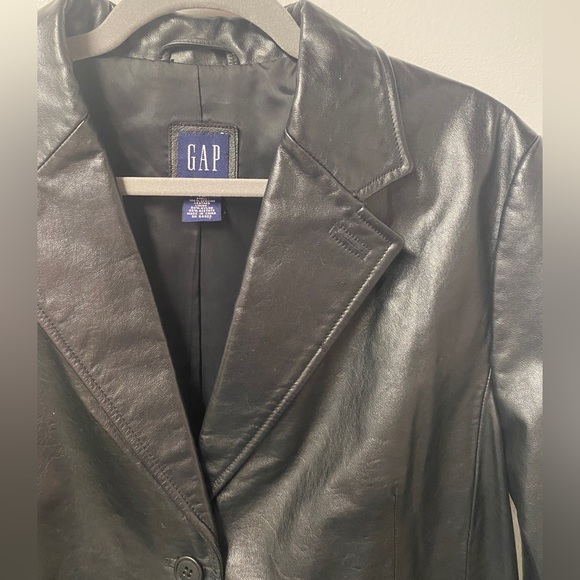 y2k gap leather jacket - Picture 2 of 5